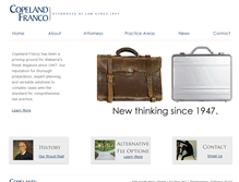 Tablet Screenshot of copelandfranco.com